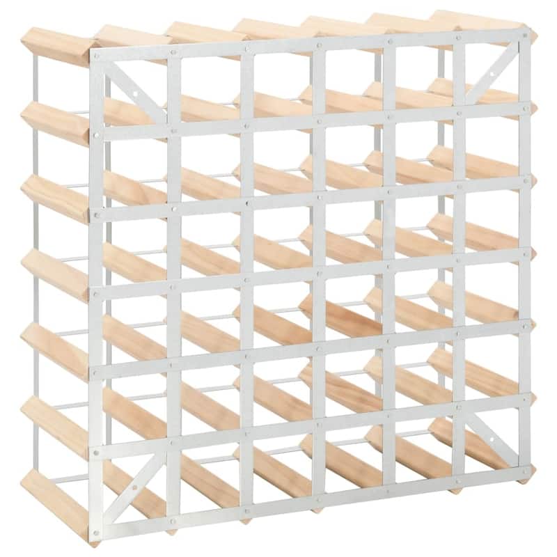 vidaXL Countertop Wine Rack Bottle Holder Wine Storage Organizer Solid Wood