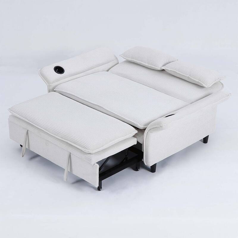 65.74-inch Adjustable Armrest and Backrest Multi-Functional Sofa Bed,Ideal for Bedrooms and Living Rooms