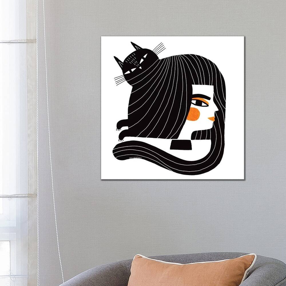 iCanvas "Cat Hair" by Terry Runyan Canvas Print