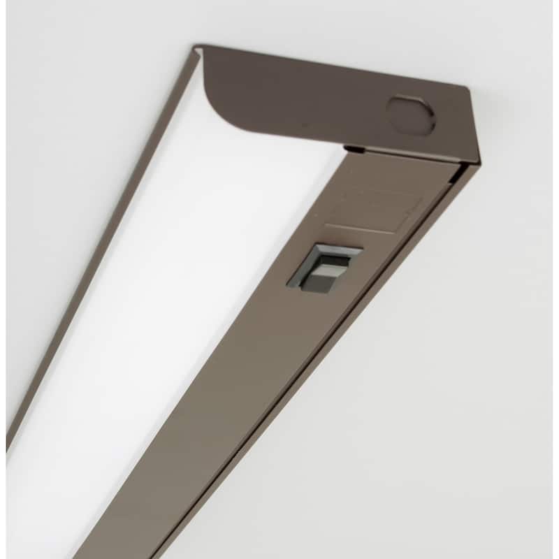 Led T5L 24-inch ADA Oil-Rubbed Bronze LED Under Cabinet, White Acrylic Shade