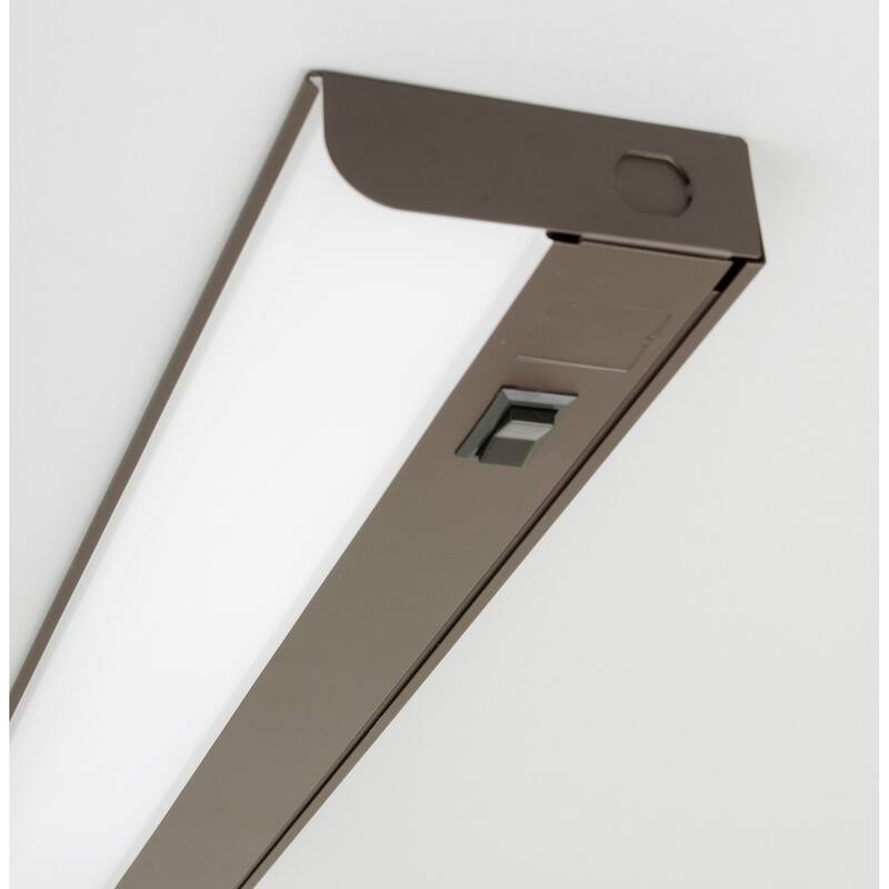 Led T5L 42-inch ADA Oil-Rubbed Bronze LED Under Cabinet, White Acrylic Shade