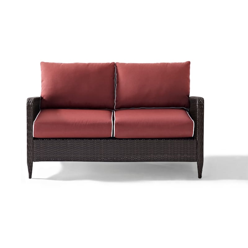 Kiawah Outdoor Wicker Loveseat - 51"W x 28.5"D x 30.5"H