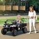 preview thumbnail 15 of 34, Gymax 24V Kids Ride On Dump Truck 2-Seater Electric Truck w/ Remote