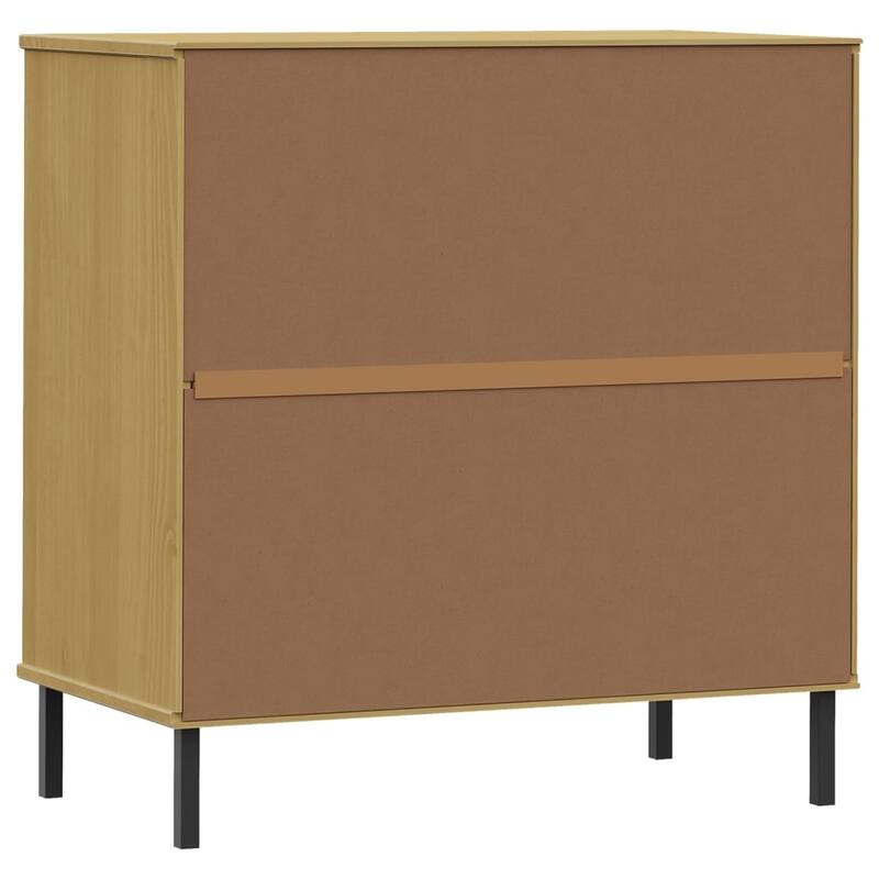 vidaXL Sideboard Chest of Drawers Storage Cabinet with Drawers Solid Wood OSLO - 30.3" x 15.7" x 31.3"