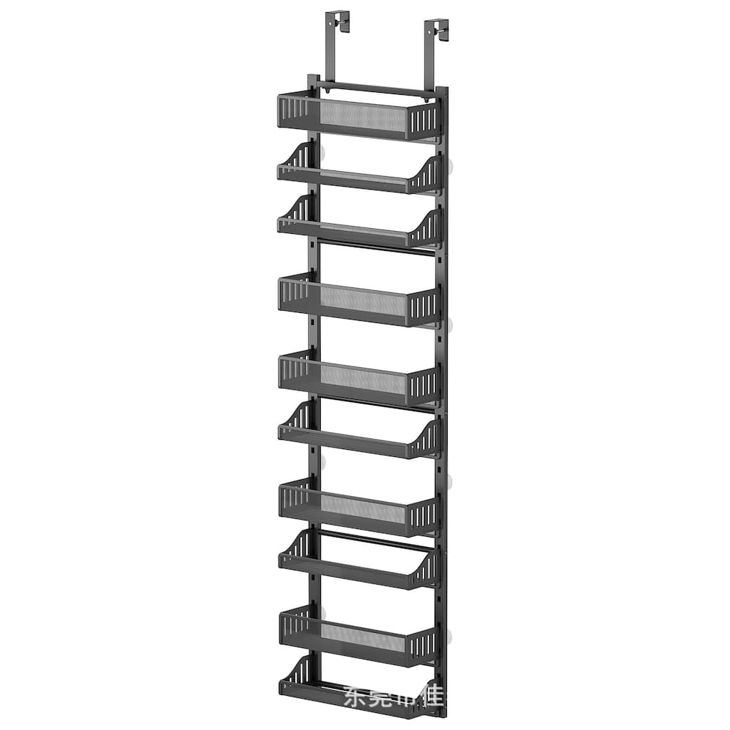 Over The Door Pantry Organizer, 10-Tier Pantry Door Hanging Organization And Storage, Hanging Metal Rack Can Organizer