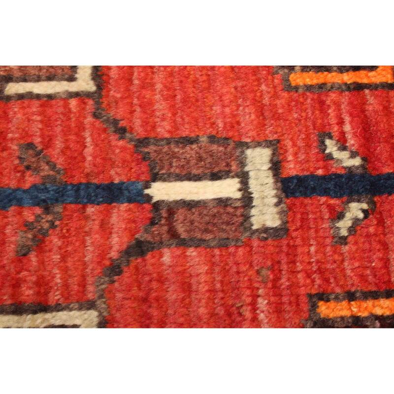 ECARPETGALLERY Hand-knotted Melis Vintage Red Wool Rug - 4'3 x 6'10