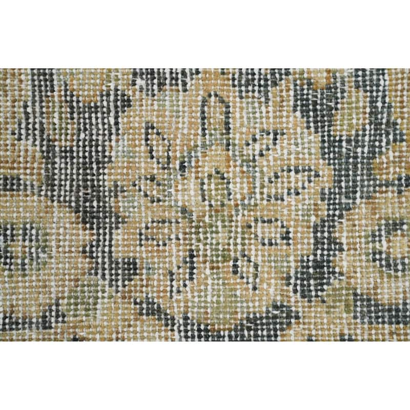 Hand Knotted Oriental 100% Wool Carpet Traditional Floral Multi-Colored Mahal Area Rug - 11' 10'' X 8' 1''