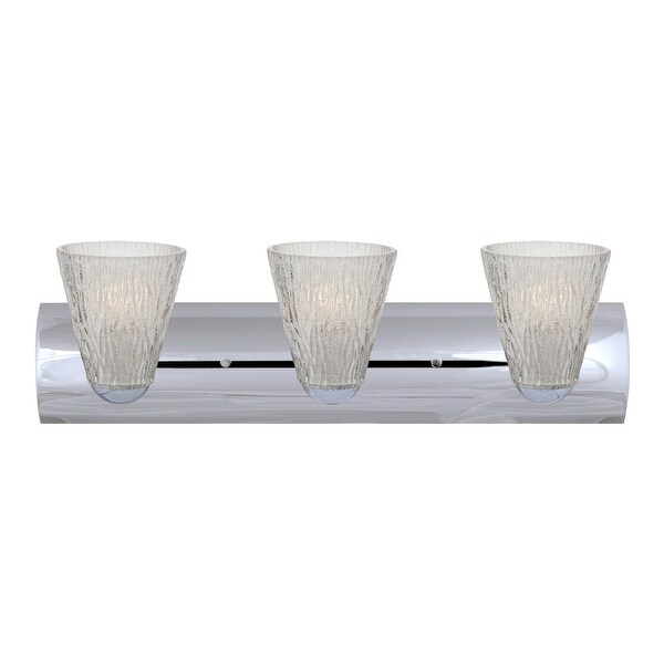 Besa Lighting 3wz Nico5gl Nico 3 Light Vanity With Glitter Gl Shades Besa Lighting 3wz Nico5gl Nico 3 Light Vanity With Glitter Gl Shades