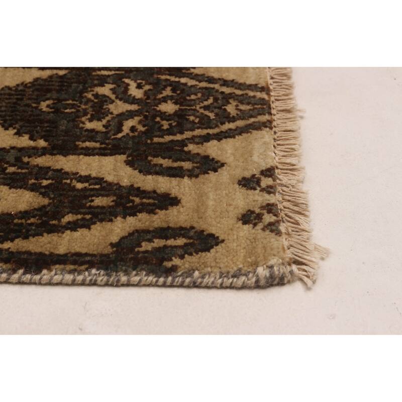 ECARPETGALLERY Hand-knotted Peshawar Ziegler Khaki Wool Rug - 5'1 x 7'3
