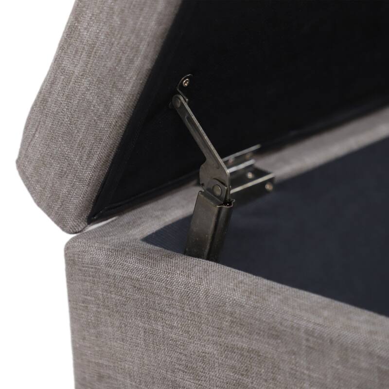 DH Basic Modern Brian 48-inch Rectangular Linen Storage Ottoman Bench by Denhour