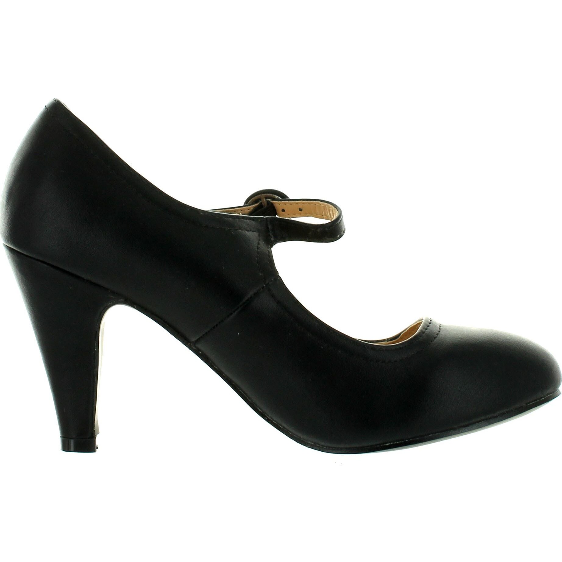 womens black mary jane heels