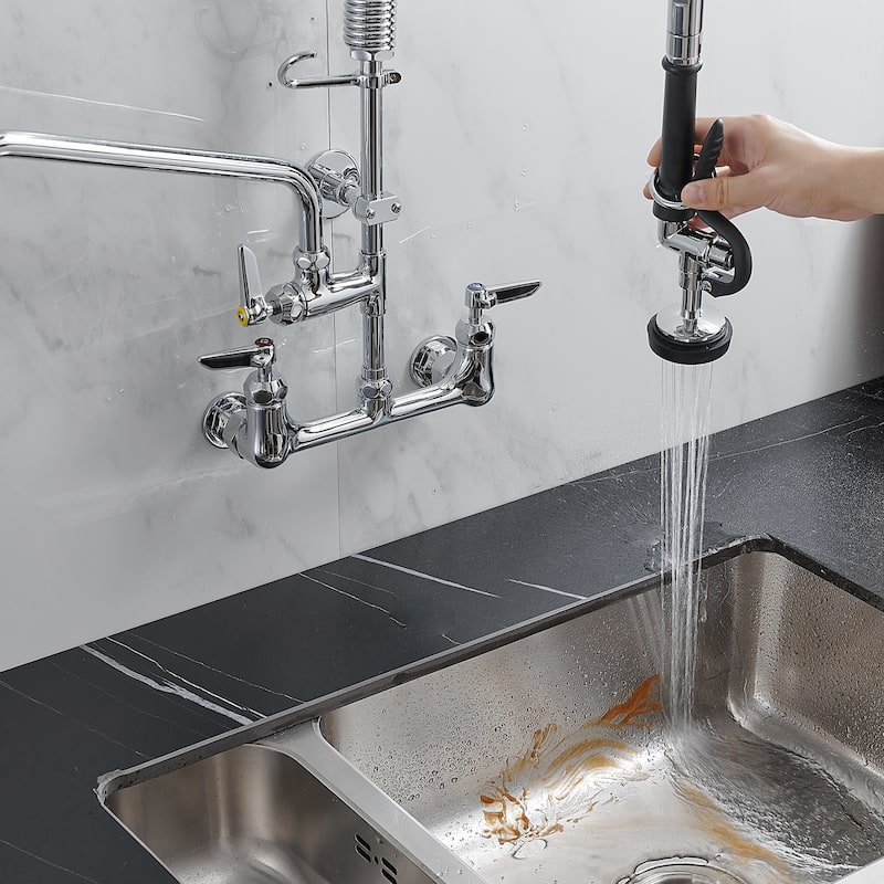 Modern Brushed Nickel High Arc Single Handle Kitchen Faucet