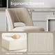 preview thumbnail 49 of 59, Upholstered Counter Height Bar Stools with wood legs for Kitchen Island Dining Room