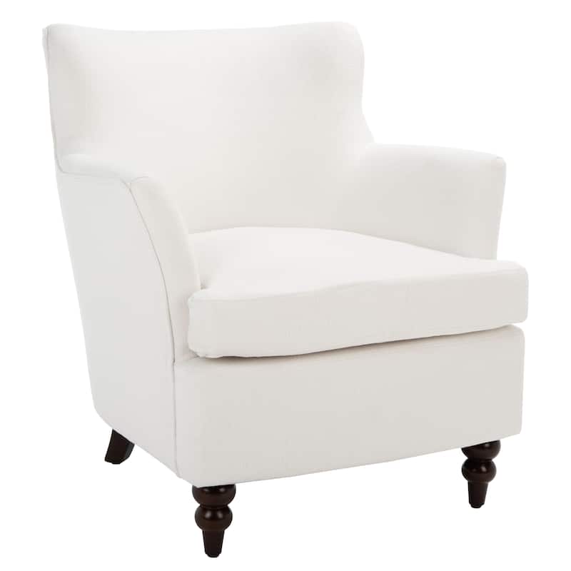 SAFAVIEH Nella Accent Chair - 31.1" W x 33.3" L x 34.4" H - 31Wx33Dx34H - White