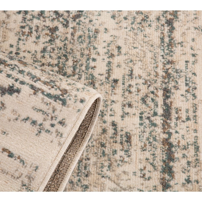 Alana Grace Ivory Striped Area Rug