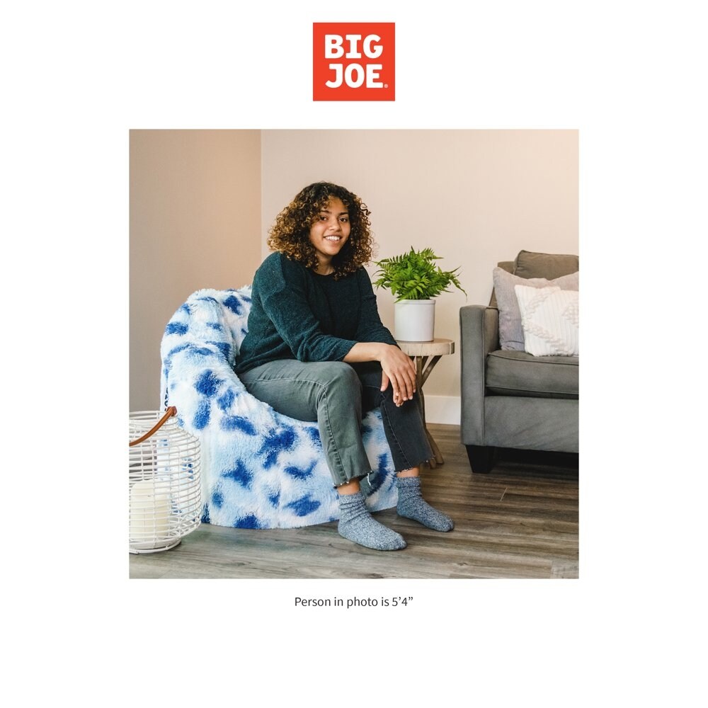 Big Joe Milano Bean Bag Chair, Plushie, 2.5ft, Leopard Tie Dye