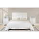 Option White Queen headboard two nightstands