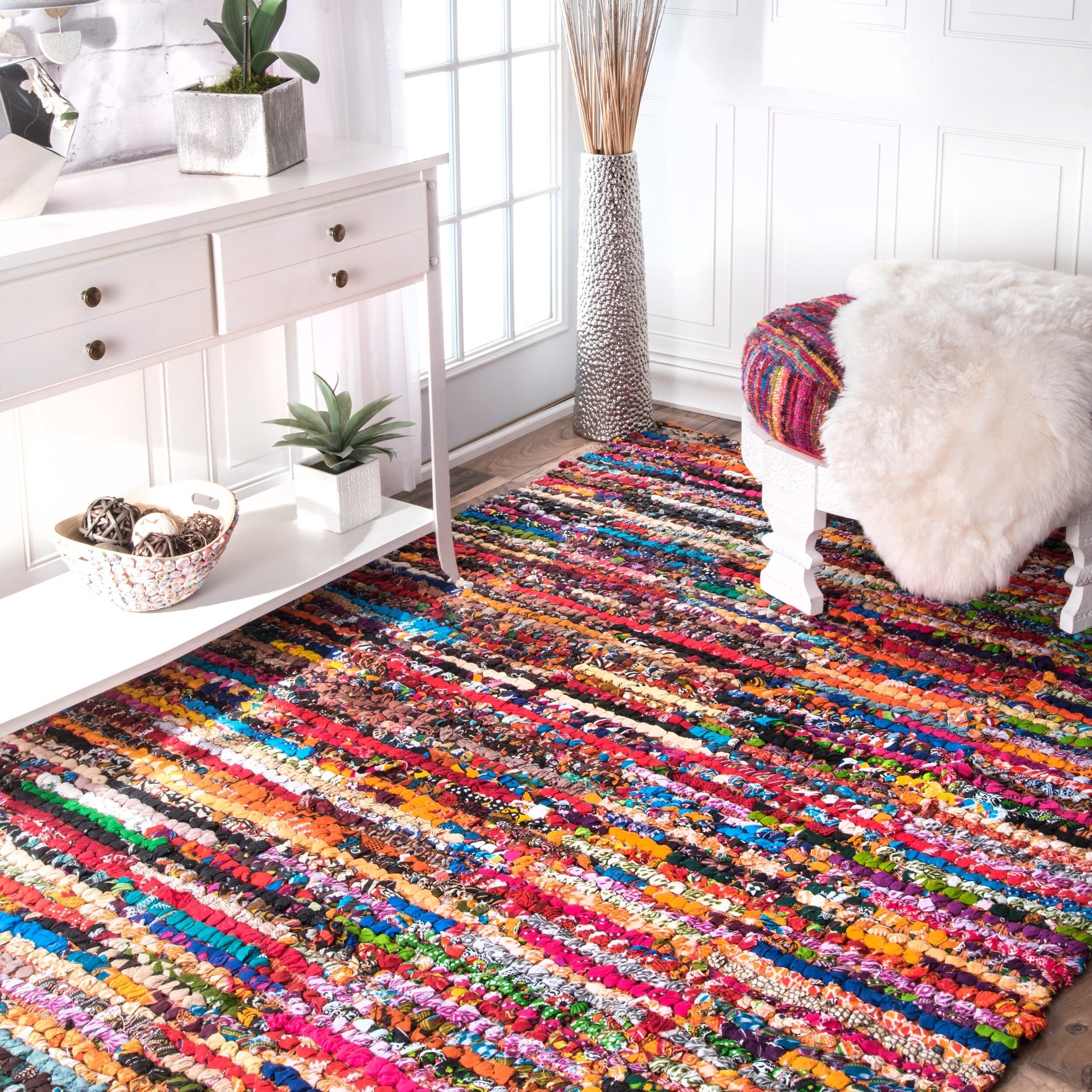 Shop Nuloom Casual Handmade Braided Cotton Area Rug On Sale Overstock 13027325