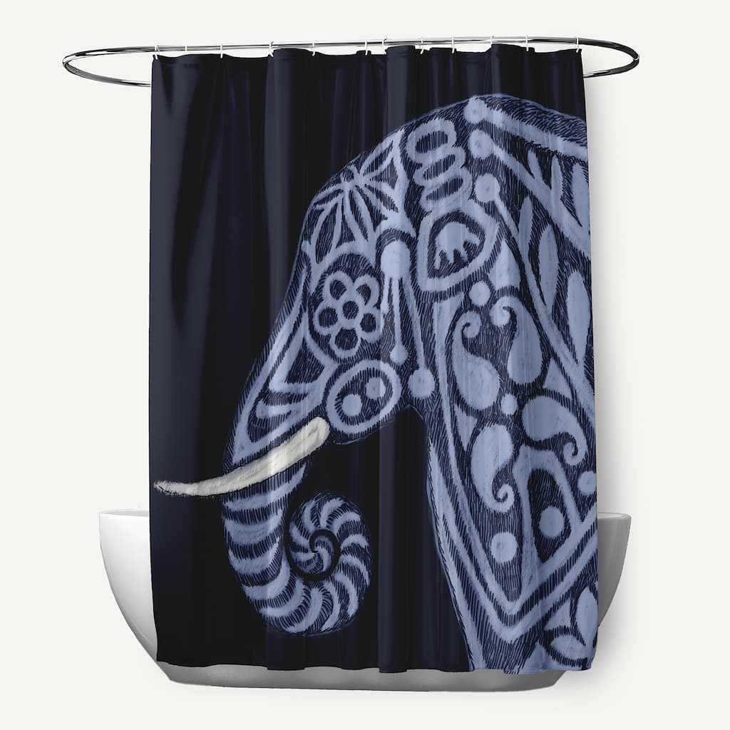 Inky Animal Print Shower Curtain (71 x 74)