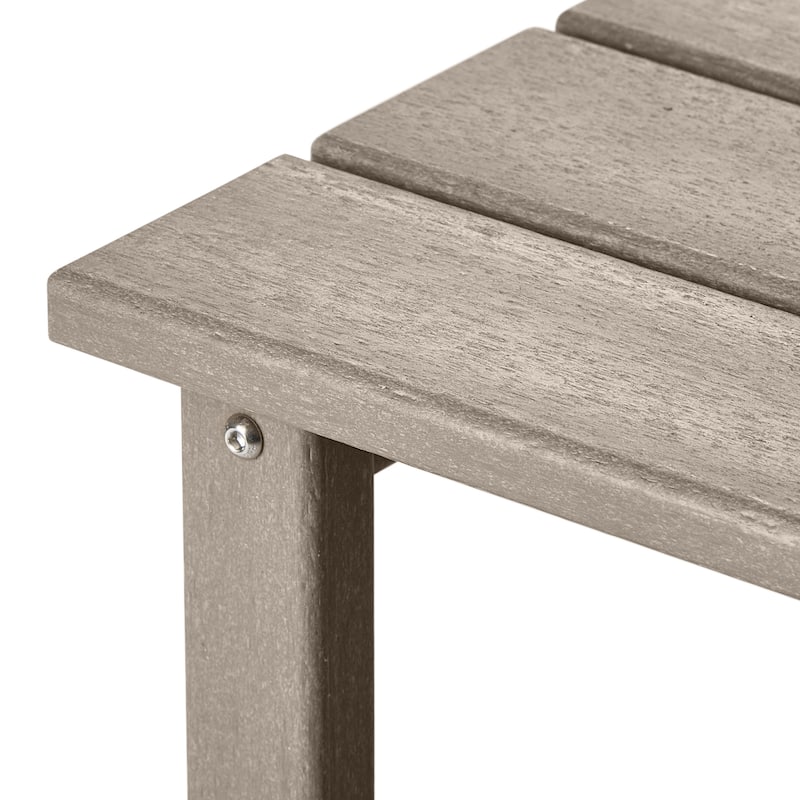 Polytrends Laguna Hdpe All Weather Outdoor Patio Square Side Table