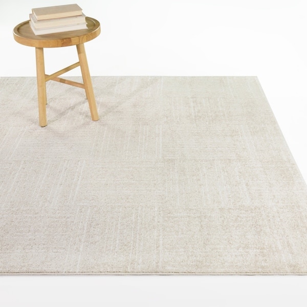 slide 2 of 5, Guarini Modern Textured Area Rug 5'3" x 7' - Taupe
