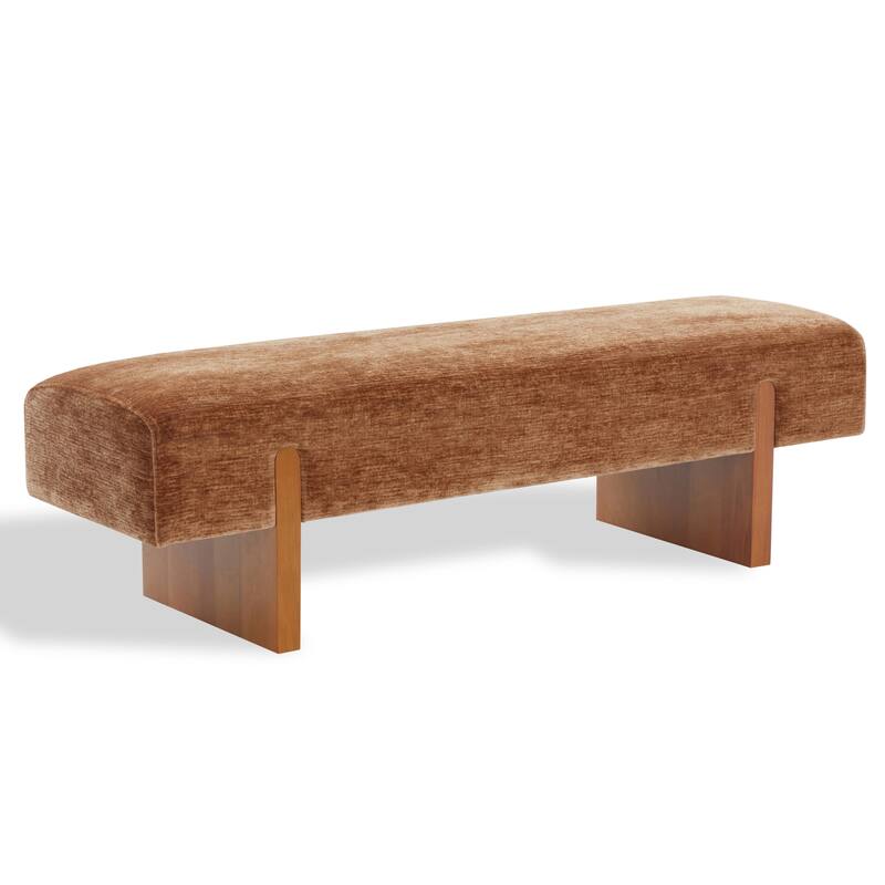 SAFAVIEH Couture Kandiss Mid-Century Modern Bench - 56"W x 18"D x 17"H