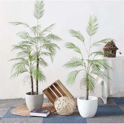 Artificial Palm Tree Tropical Floor Plant in Pot for Home Office Decor