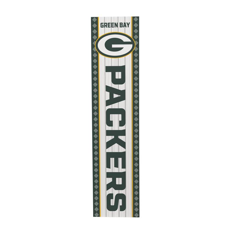 47" Double Sided Seasonal Porch Leaner, Green Bay Packers - 47" x 11.25"