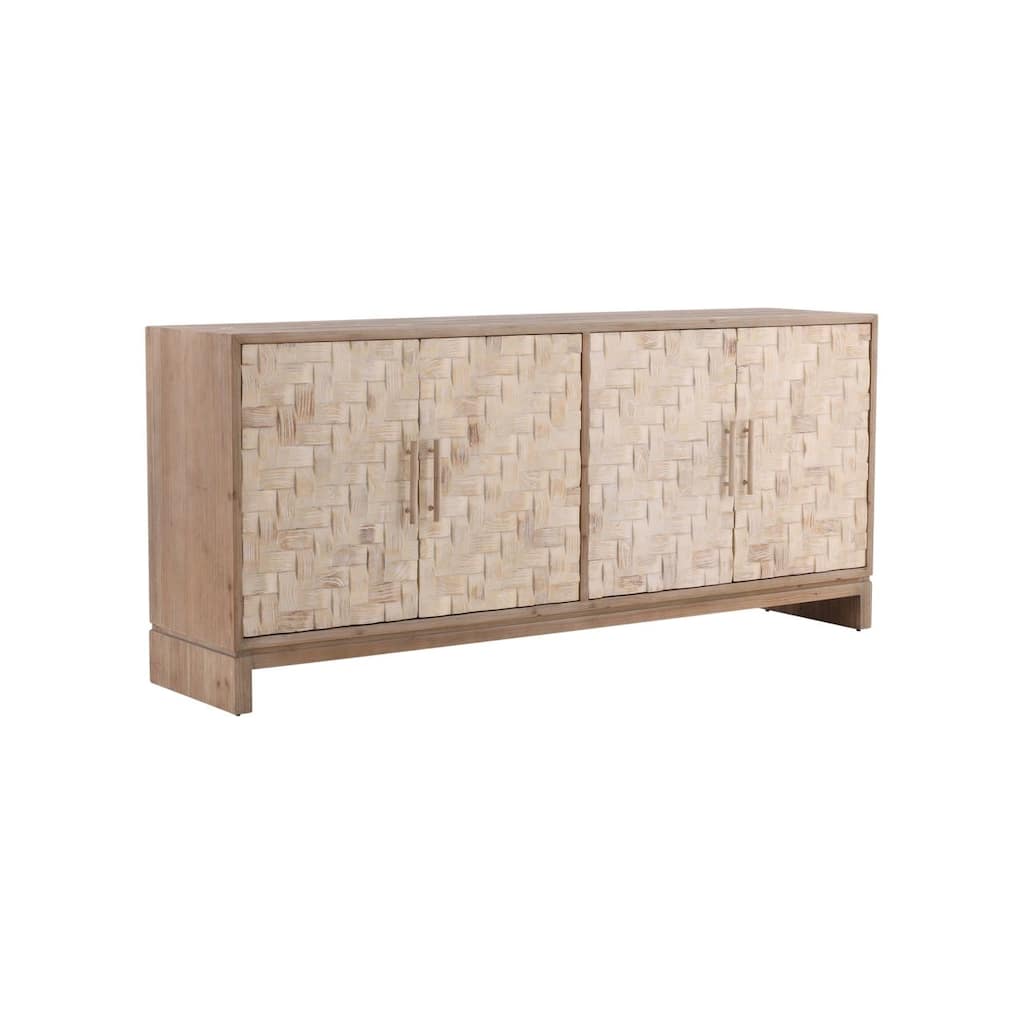 Furniture Classics Lafayette Natural Wood Basket Weave 4-door Sideboard