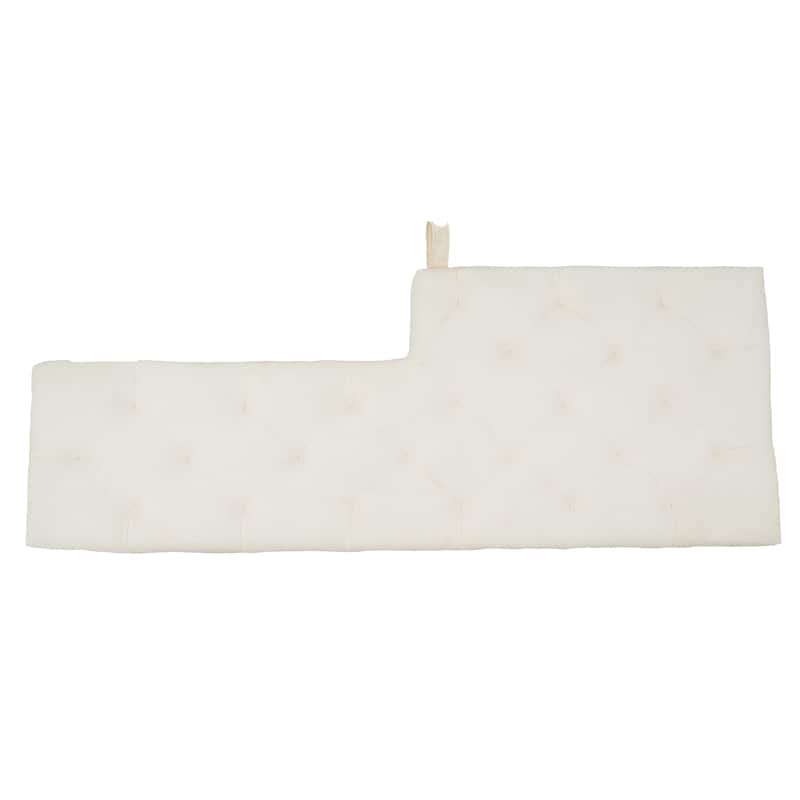 Anmytek Dog Crate Bench with Padded Seat,Wooden Pet Kennel Furniture,End of Bed Bench Ottoman with Removable Cushion