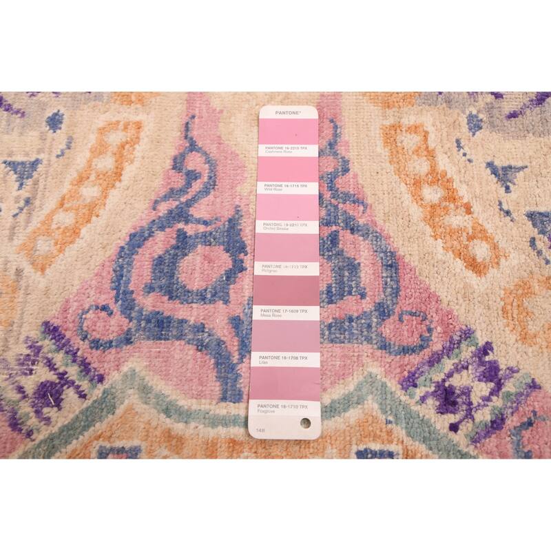 ECARPETGALLERY Hand-knotted Signature Collection Violet Wool Rug - 9'0 x 12'2