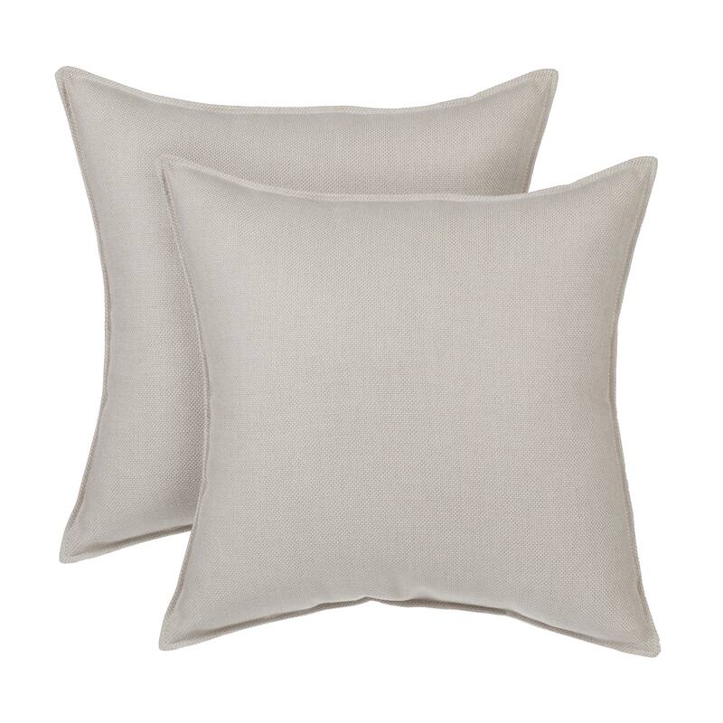 Sorra Home Sunbrella Indoor/Outdoor Top Stitch (Set of 2) 20 in Pillows