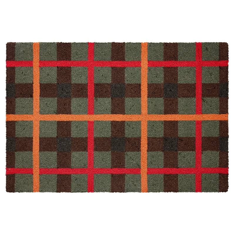 Camp Wandawega Lodge Wool Hook Rug - 24x36"