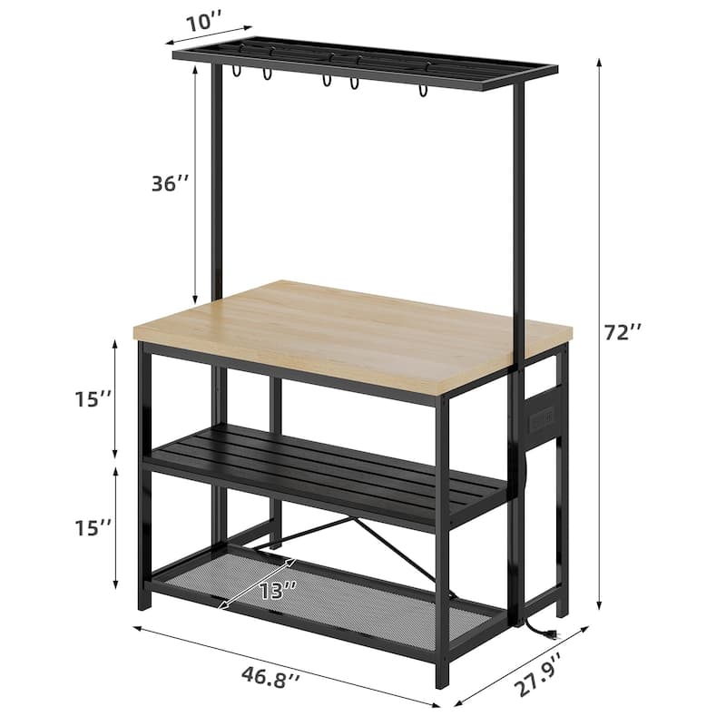 42"/47"Kitchen Island with Storage