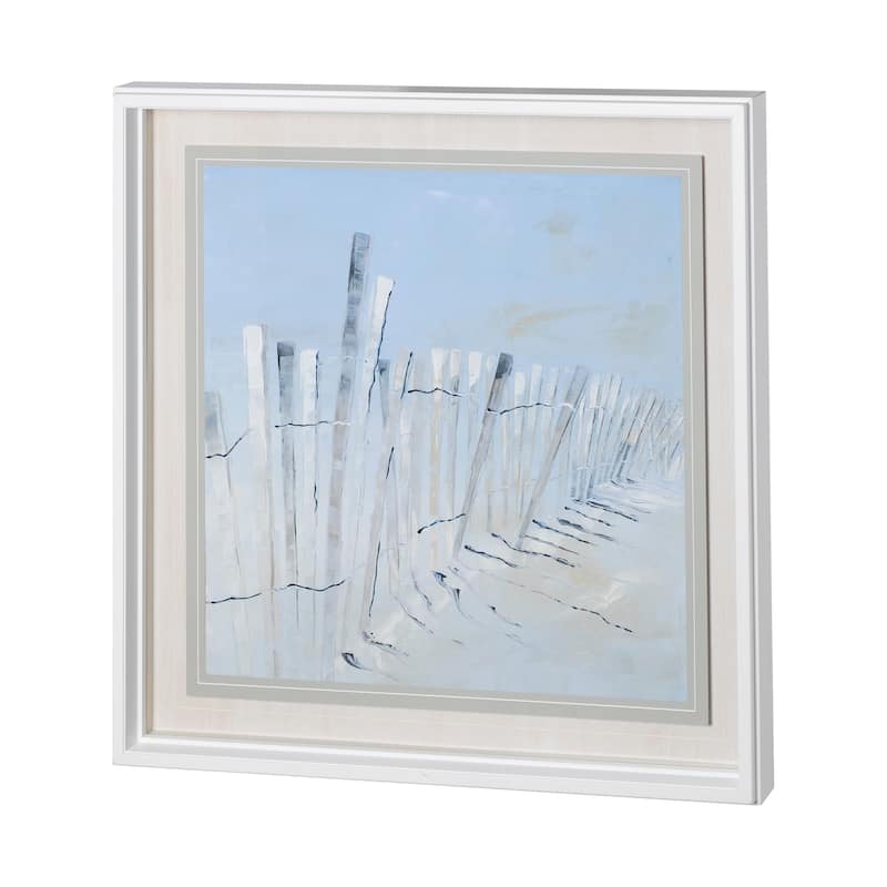Ocean Fence Framed Art Print