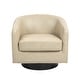 preview thumbnail 54 of 143, Modern 360°Swivel Accent Chairs Barrel Armchairs