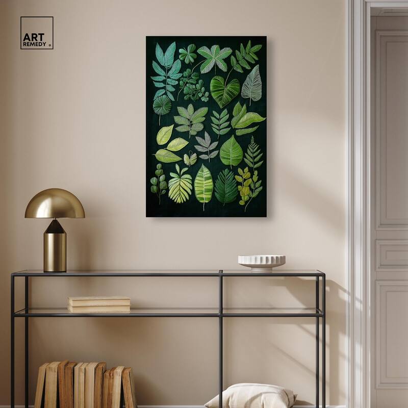 Leaf Library II Canvas by Art Remedy, Gallery Wrapped