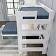preview thumbnail 12 of 15, Max and Lily Farmhouse Twin over Twin L-Shaped Bunk Bed with Desk