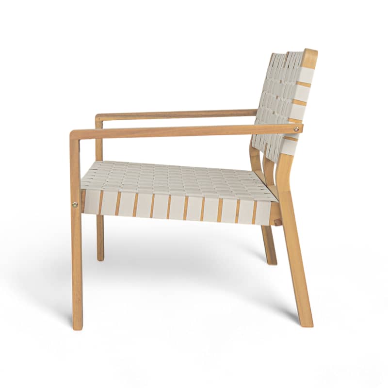 Christopher Knight Home - Hilary Acacia Wood Outdoor Loveseat with Woven Rope, 2-Seater Sofa