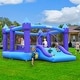 preview thumbnail 1 of 7, 15.3'x 12' Large Bounce House 840D Oxford Inflatable Bouncers for 6 Kids with Blower & Slide - 15.3'x 12'