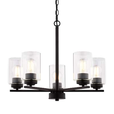 Vaxcel Lighting H0313 Park Ridge 5 Light 21" Wide Chandelier