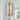 Dia.19.7" 8-Light Modern Black Gold Pendant Light Ribbed Glass Tubes - Dia.19.5-in