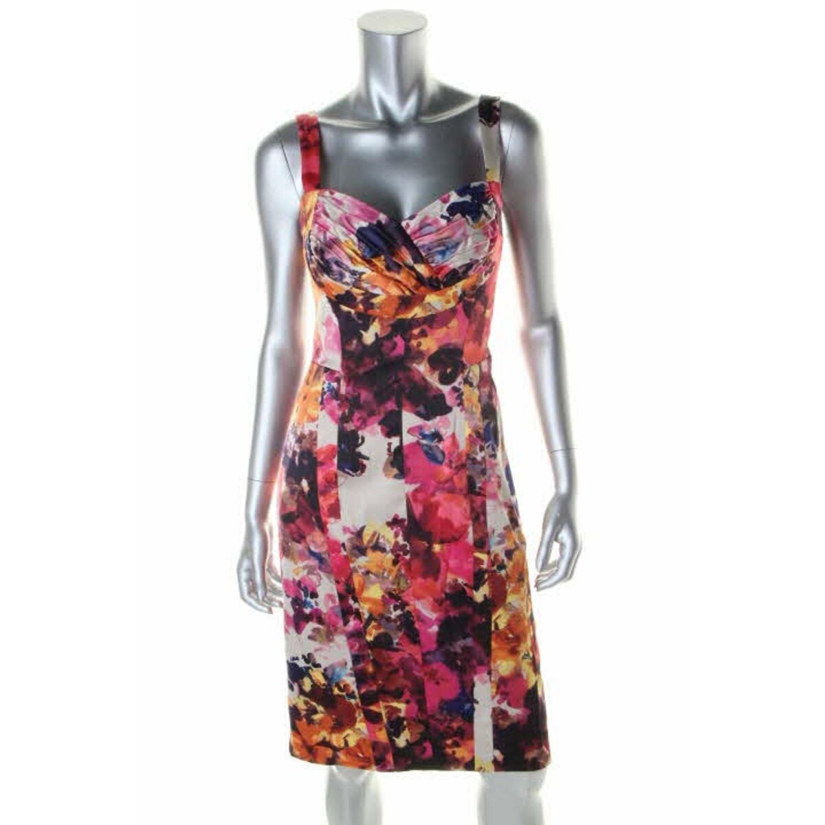 Shop Jessica Simpson Womens Casual Dress Satin Floral Print 2