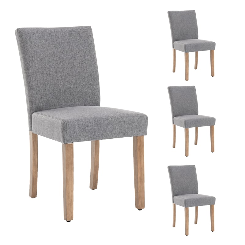 Upholstered Dining Chairs Set of 4, Armless Kitchen Chairs