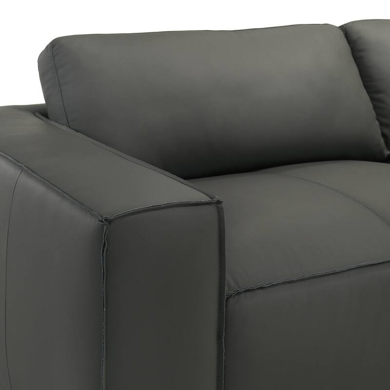 Clayton Top Grain Genuine Leather Loveseat, Sofa, or Living Room Set