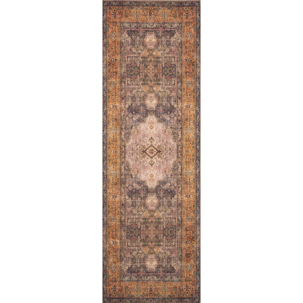 Alexander Home Tremezzina Printed Distressed Medallion Boho Rug