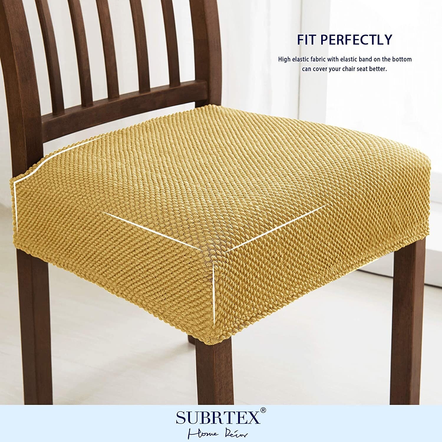 Fabric chair seat covers