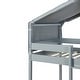 preview thumbnail 9 of 34, Twin Over Twin House Bunk Bed with Tent, Solid Wood Double Bedframe
