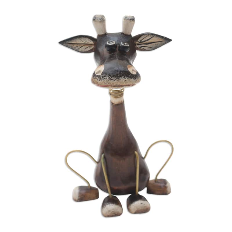 Novica Handmade Pin The Tail Wood Statuette