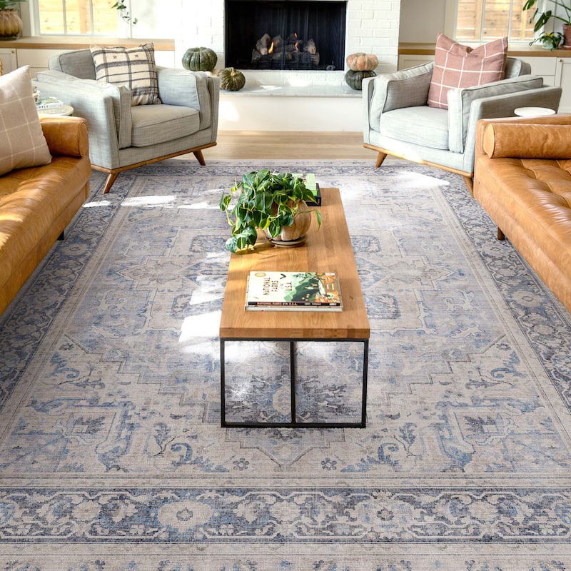 Well Woven Apollo Tirana Medallion Flat-Weave Area Rug